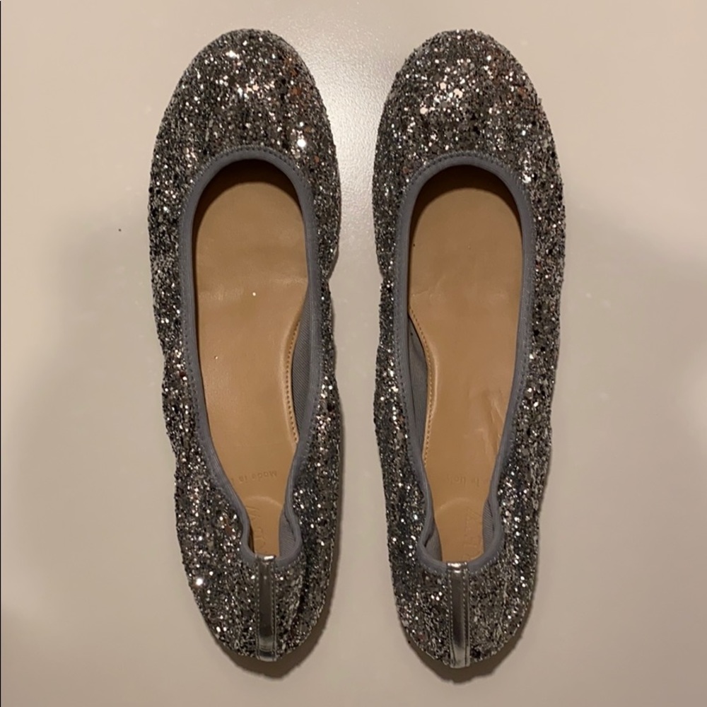 J. Crew glitter ballet flat